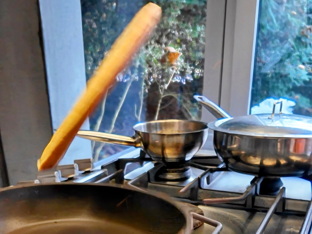 Schritt 5: Golden Pancake mit Beerenkompott backen