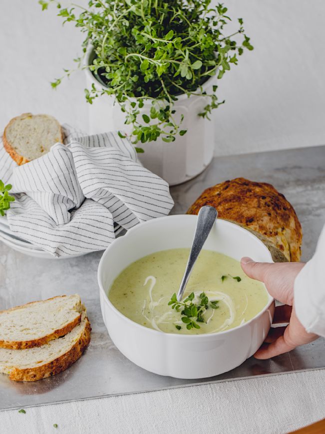 Kartoffelsuppe mit Majoran Rezept