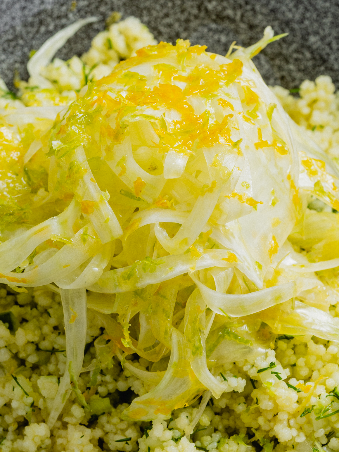 Cous Cous-Gurken-Salat mit mariniertem Zitrus-Fenchel Rezept 2