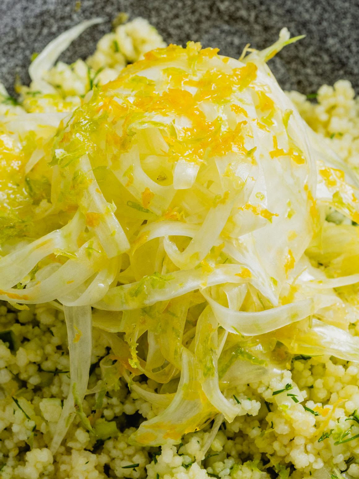 Cous Cous-Gurken-Salat mit mariniertem Zitrus-Fenchel Rezept 2