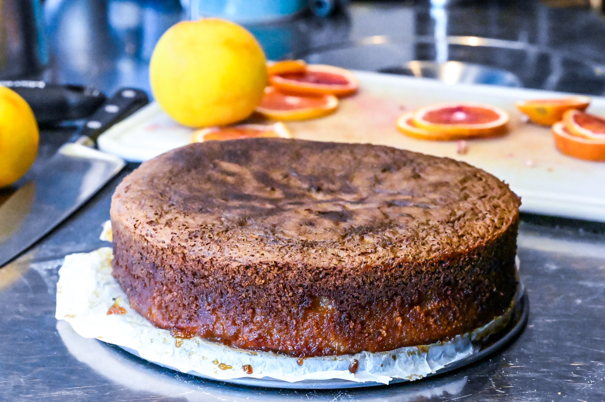 Schritt 3: Blutorangen-Kuchen backen