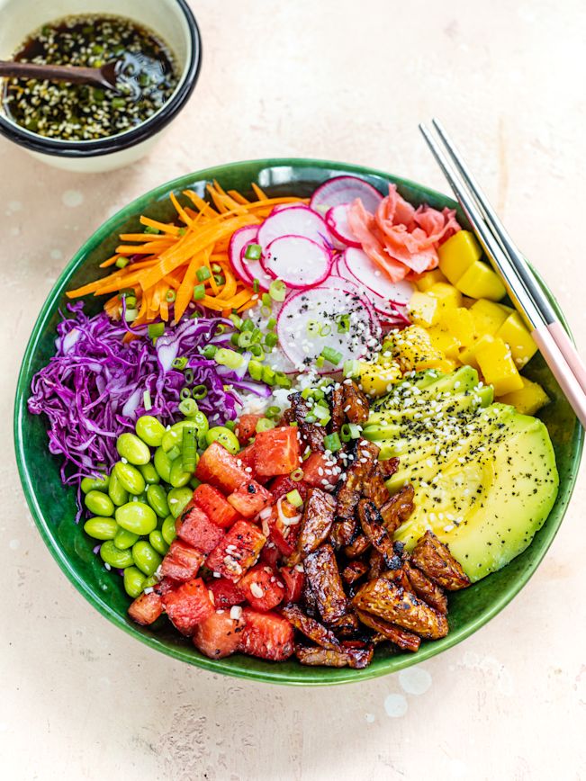 Vegetarische Poke Bowl Rezept 1 Vegetarische Poke Bowl Rezept 1