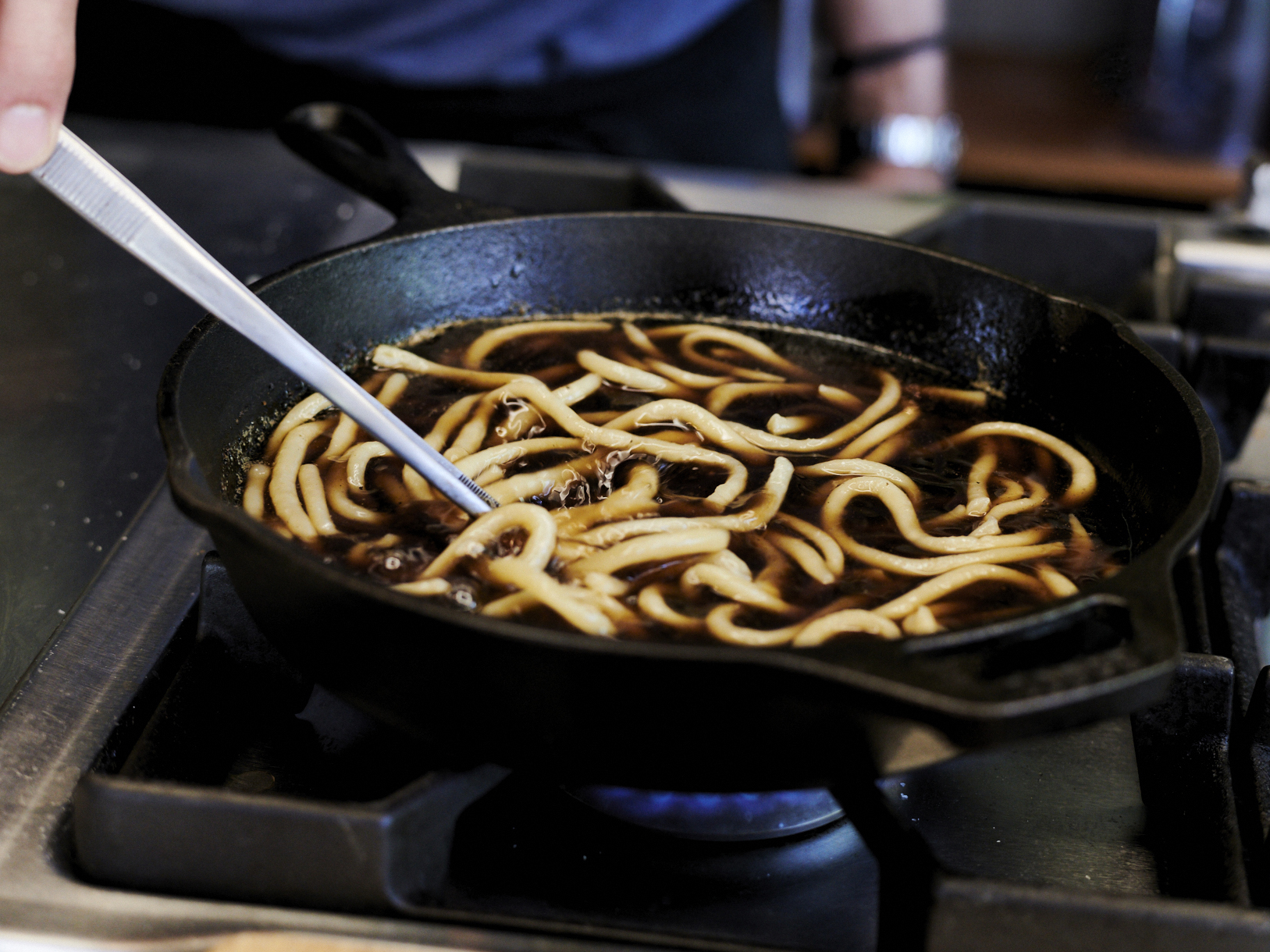 Schritt 6: Pici unter gelegentlichem Umrühren kochen, bis sie gar sind 