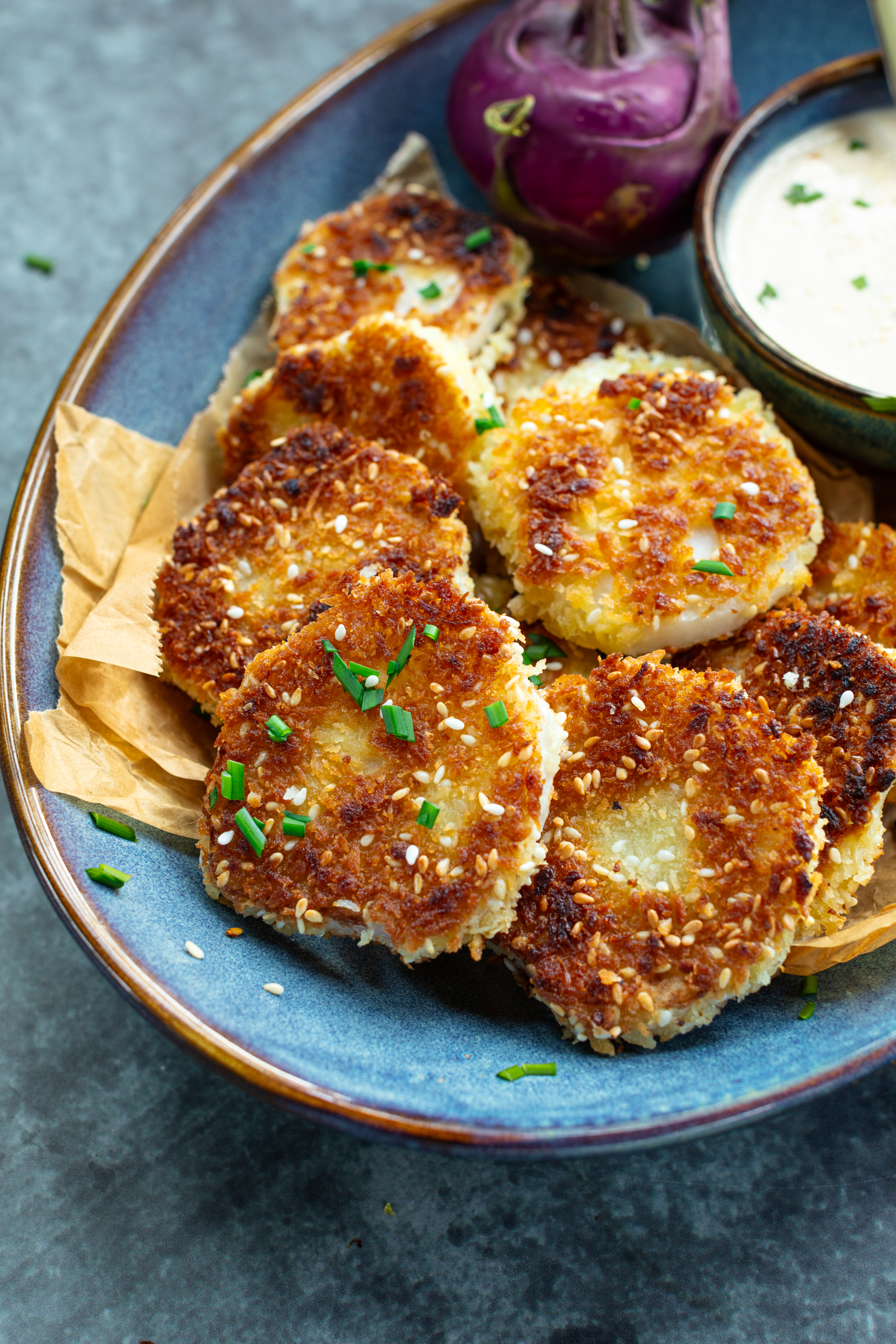 Kohlrabi-Sesam-Schnitzel Rezept 6