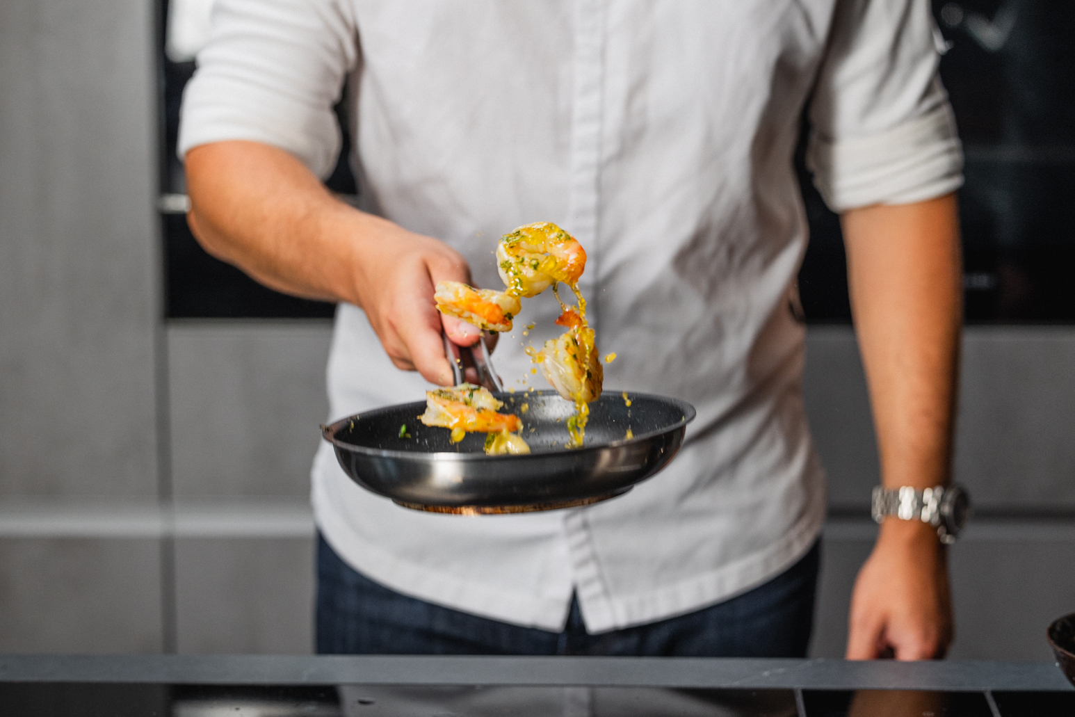 Schritt 4: Krevette braten