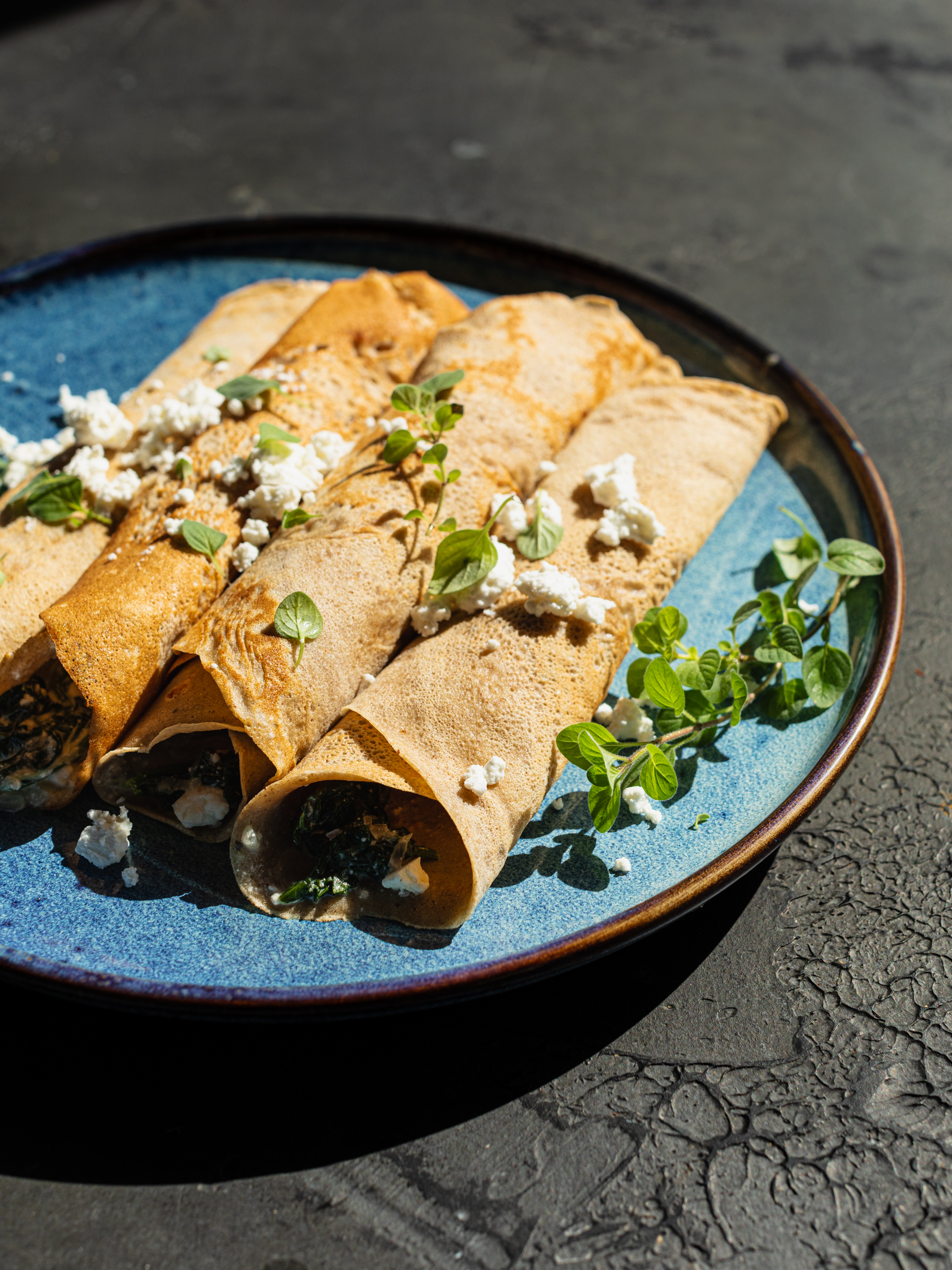 Buchweizen-Crêpes mit Spinat-Feta-Füllung Rezept 3