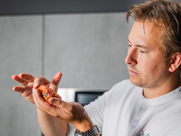 Schritt 6: Burger formen, braten und anrichten Schritt 6: Burger formen, braten und anrichten