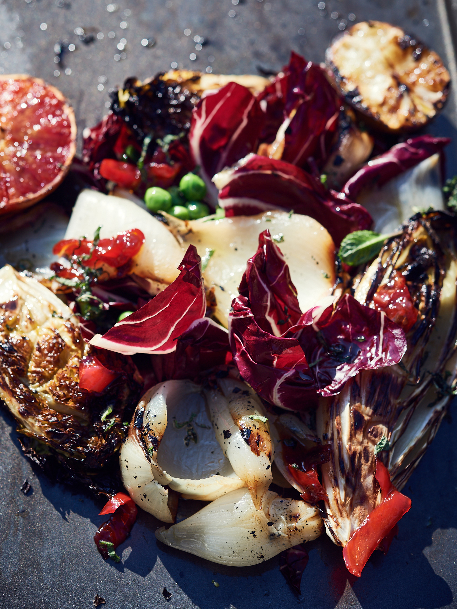 Glutgerösteter Zwiebelsalat mit Orangen und Limette Rezept 2
