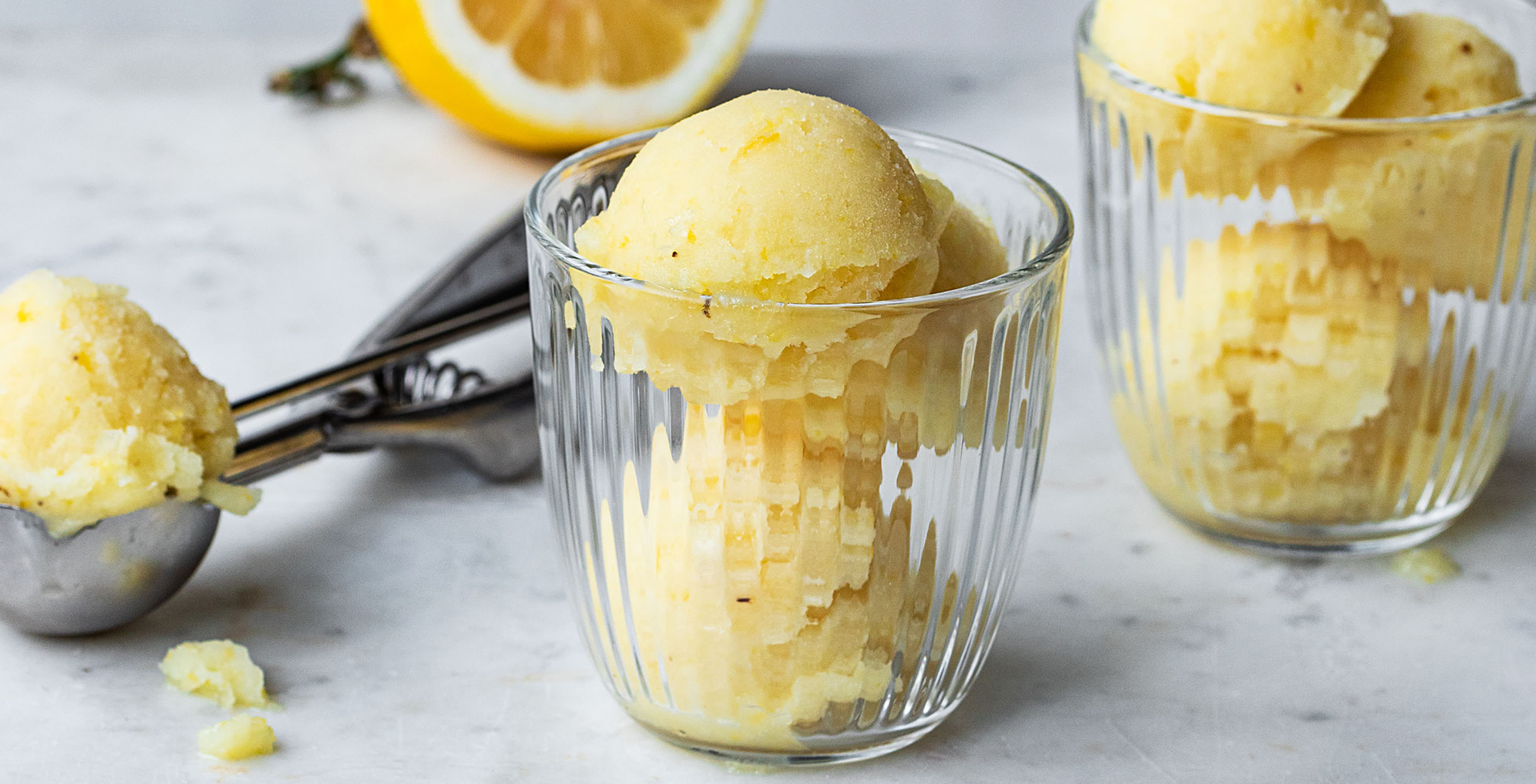 Zitronensorbet selber machen How To