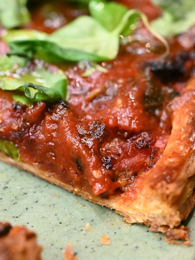 Doppelt gebackene Tomaten Tarte Rezept Doppelt gebackene Tomaten Tarte Rezept