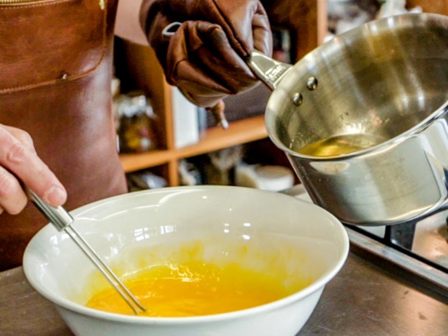 Schritt 2:  Eiermasse  für Sauternes Crème Caramel anfertigen