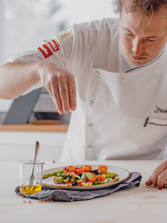 Auberginensalat mit Spargeln Rezept Auberginensalat mit Spargeln Rezept