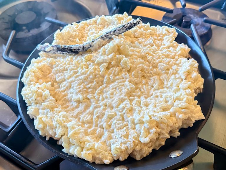 Schritt 1: Milchreis für Torta di Riso zubereiten Schritt 1: Milchreis für Torta di Riso zubereiten