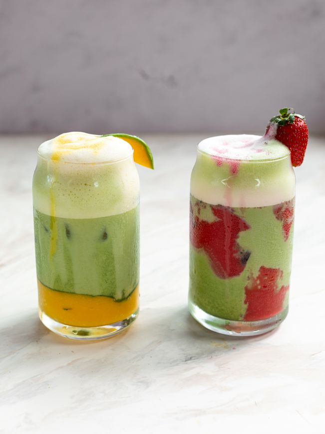 Mango-/Erdbeer Matcha Latte 3 Mango-/Erdbeer Matcha Latte 3