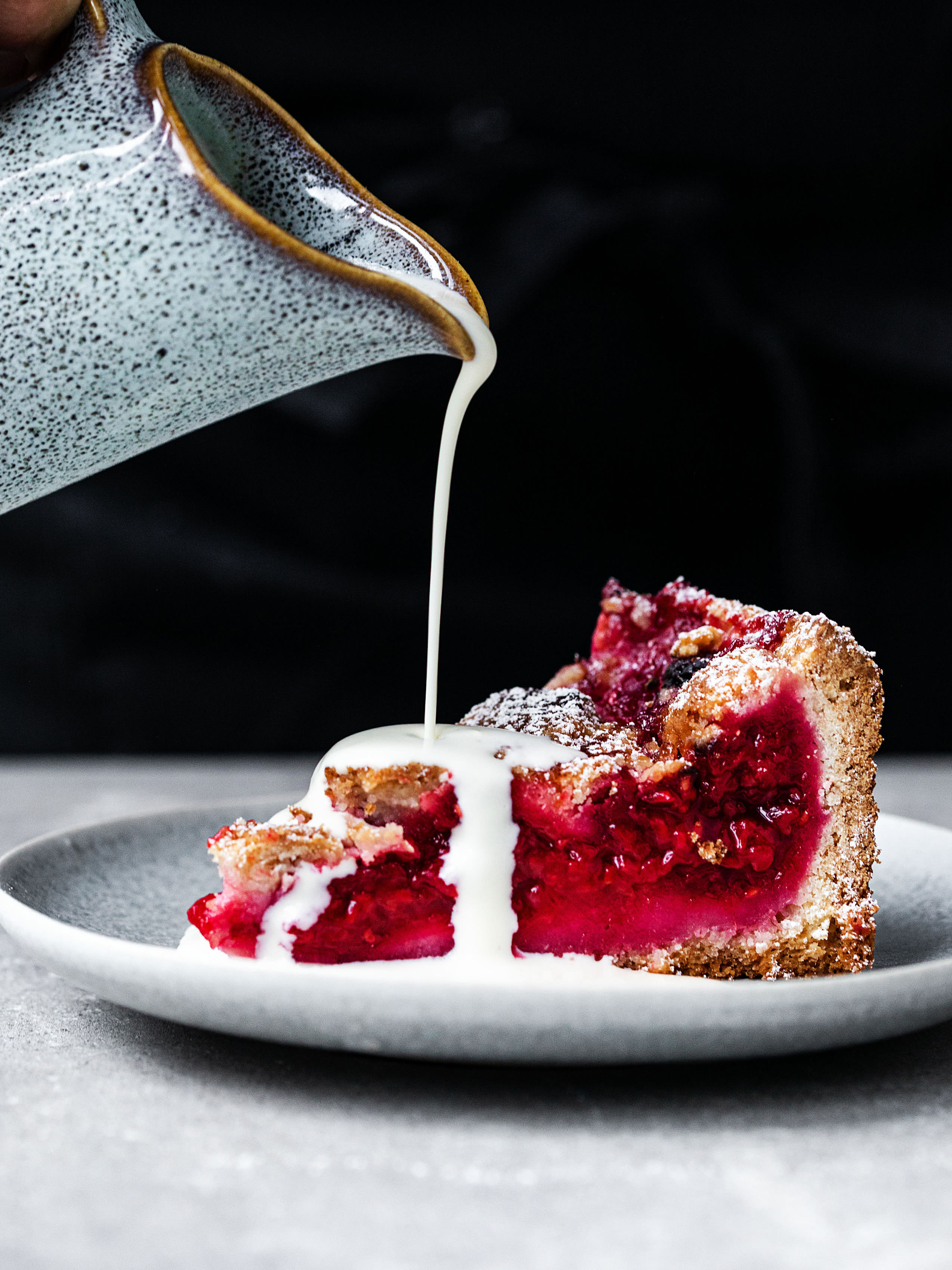 Himbeer Streuselkuchen mit Vanillecrème Rezept