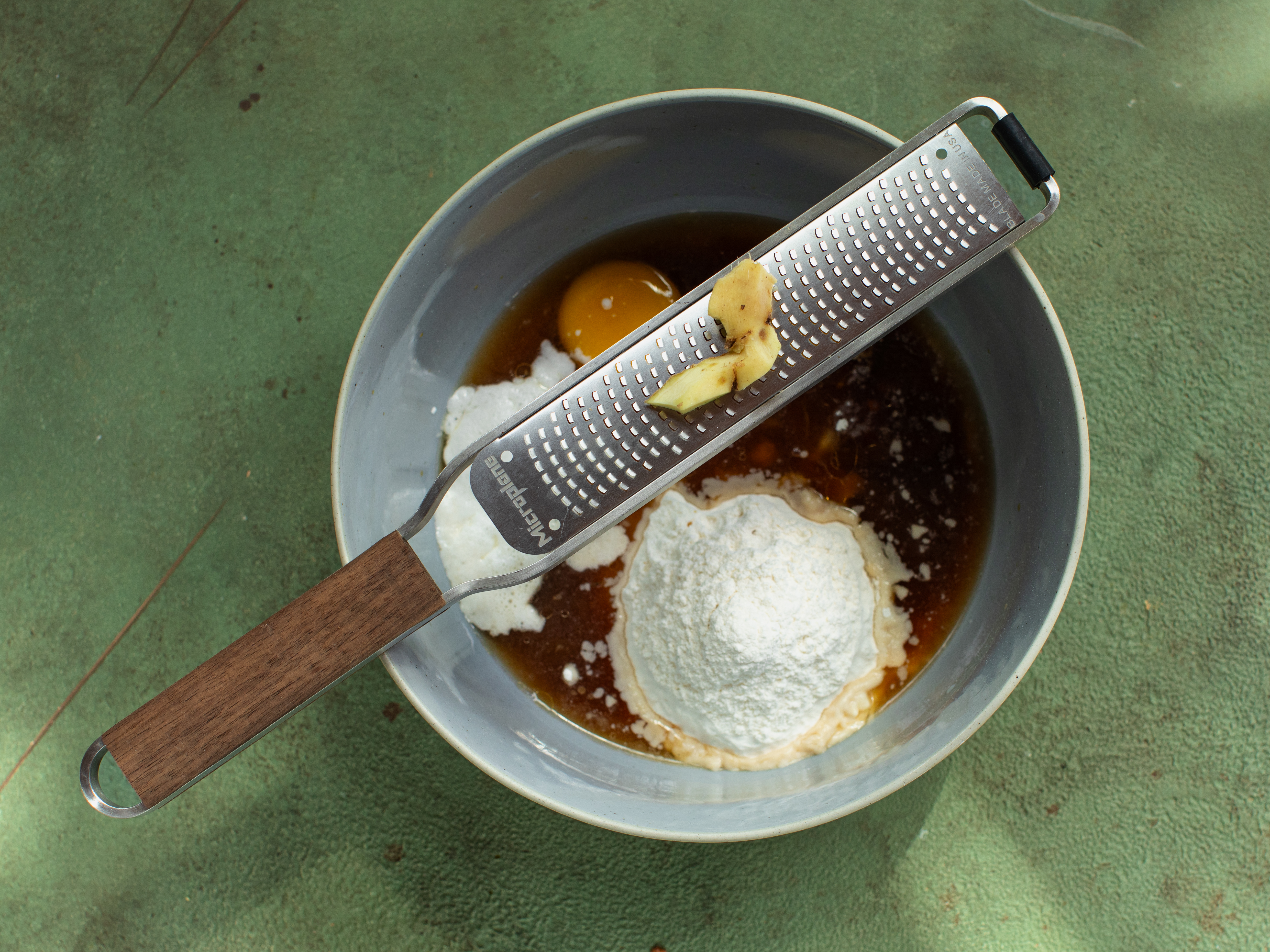 Schritt 1:  Zutaten für Okonomiyaki - japanische Pancakes vorbereiten 