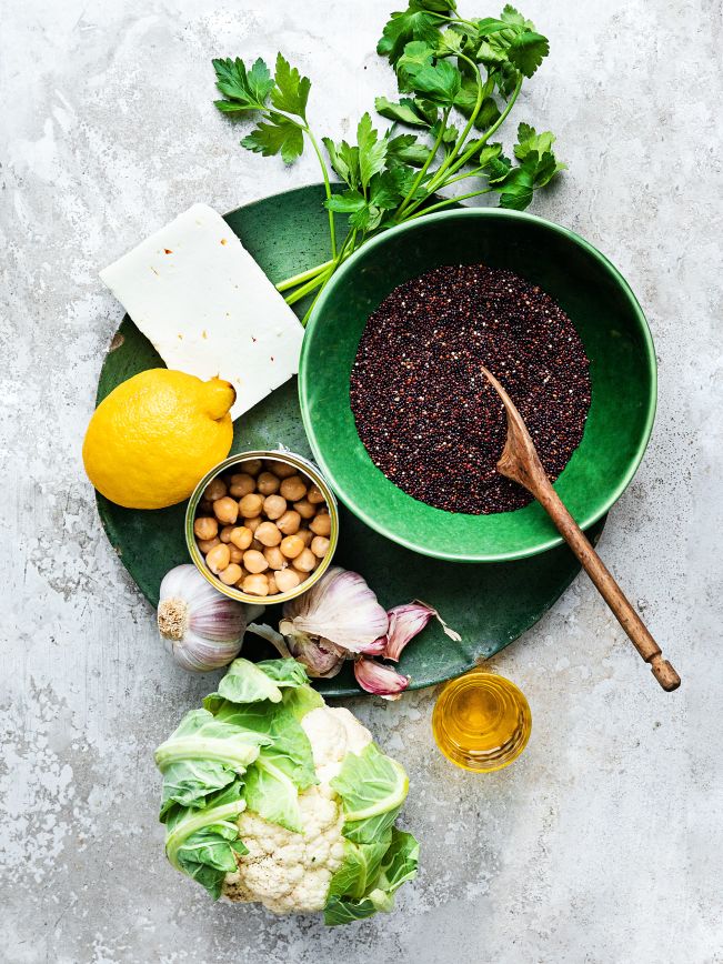 Quinoa-Kichererbsen-Salat mit geröstetem Blumenkohl Rezept 3