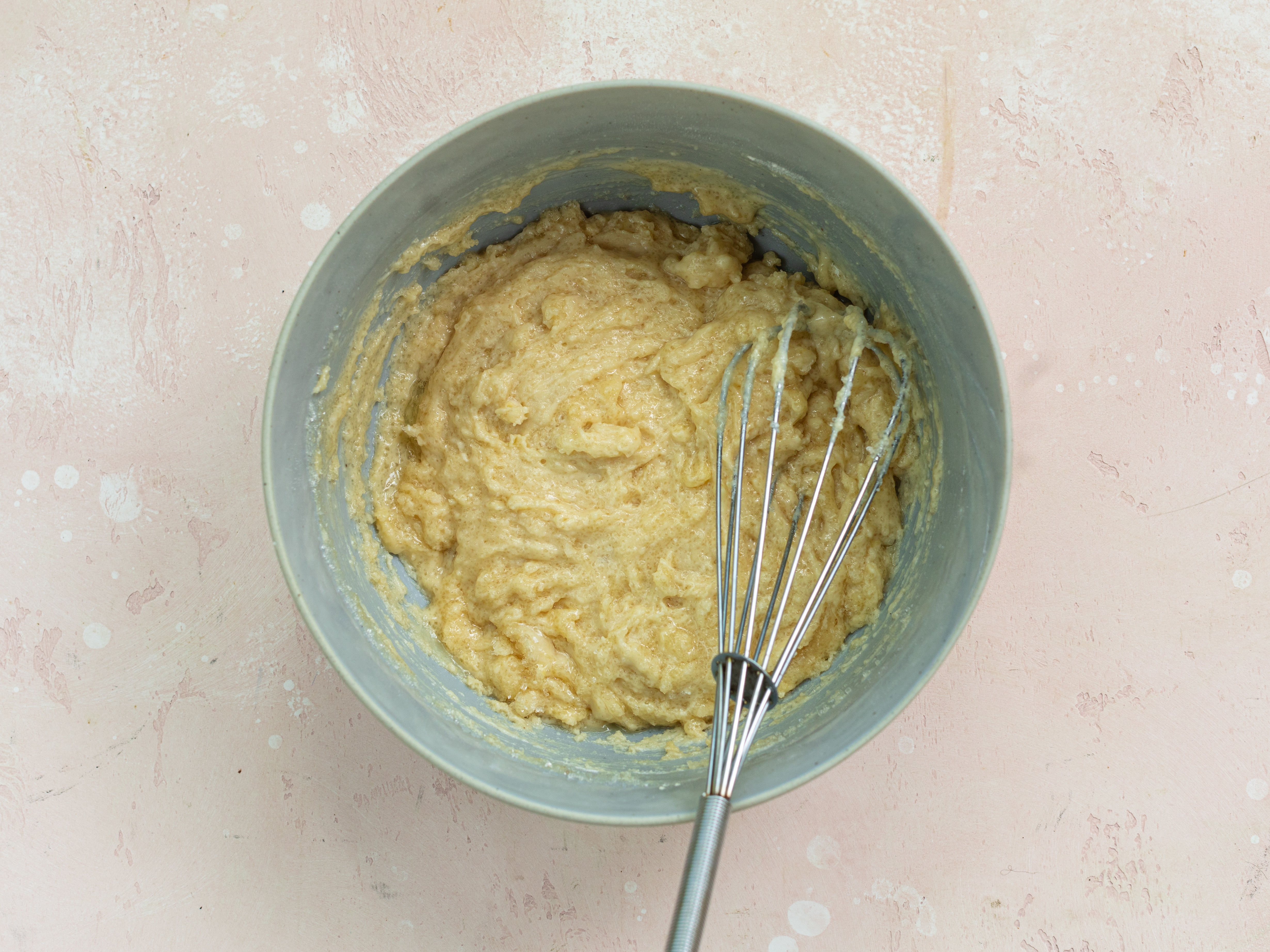 Schritt 3: Teig für Blaubeer-Käsekuchen Muffins zubereiten  