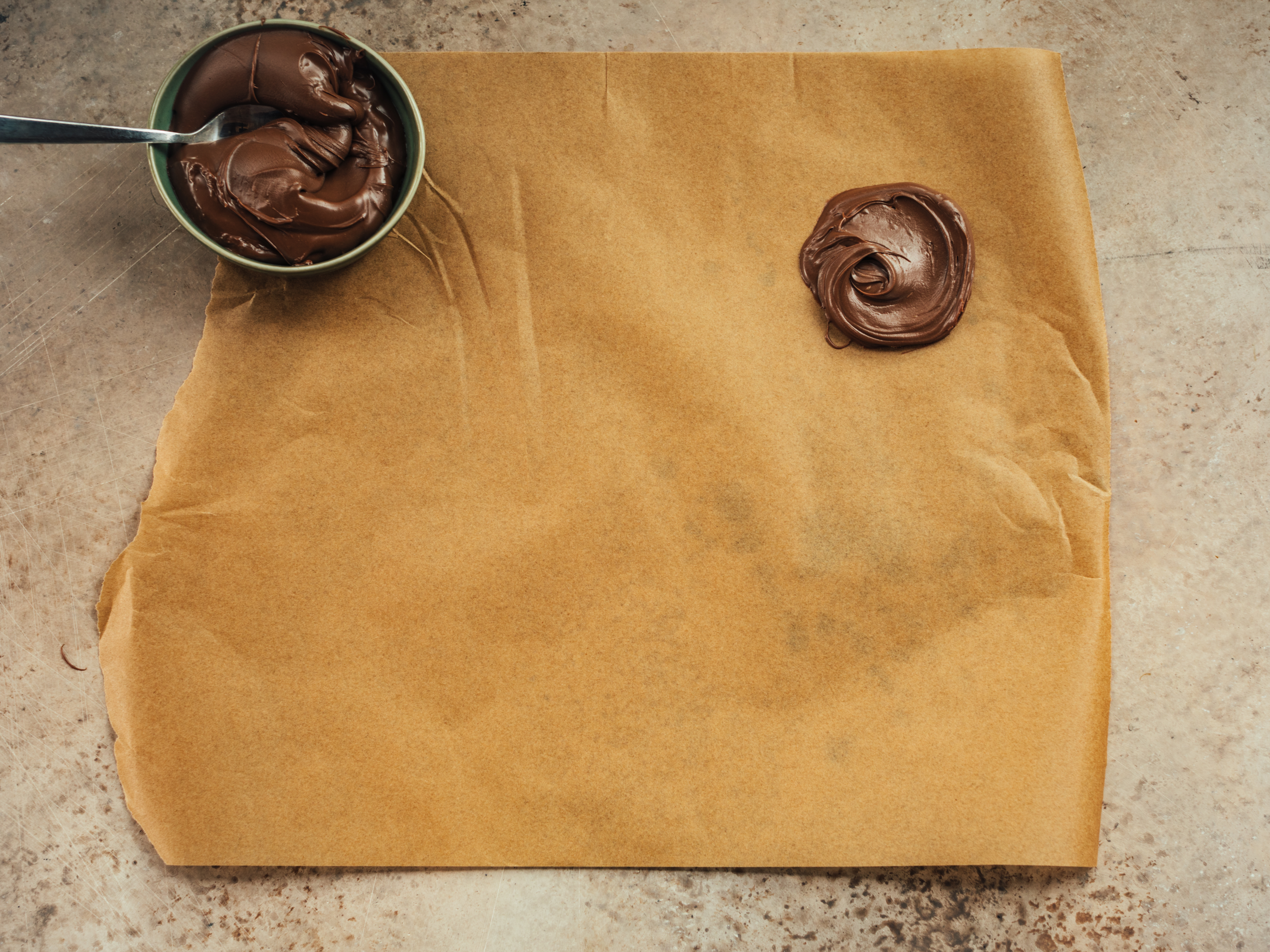 Schritt 1: Schoggi-Creme einfrieren