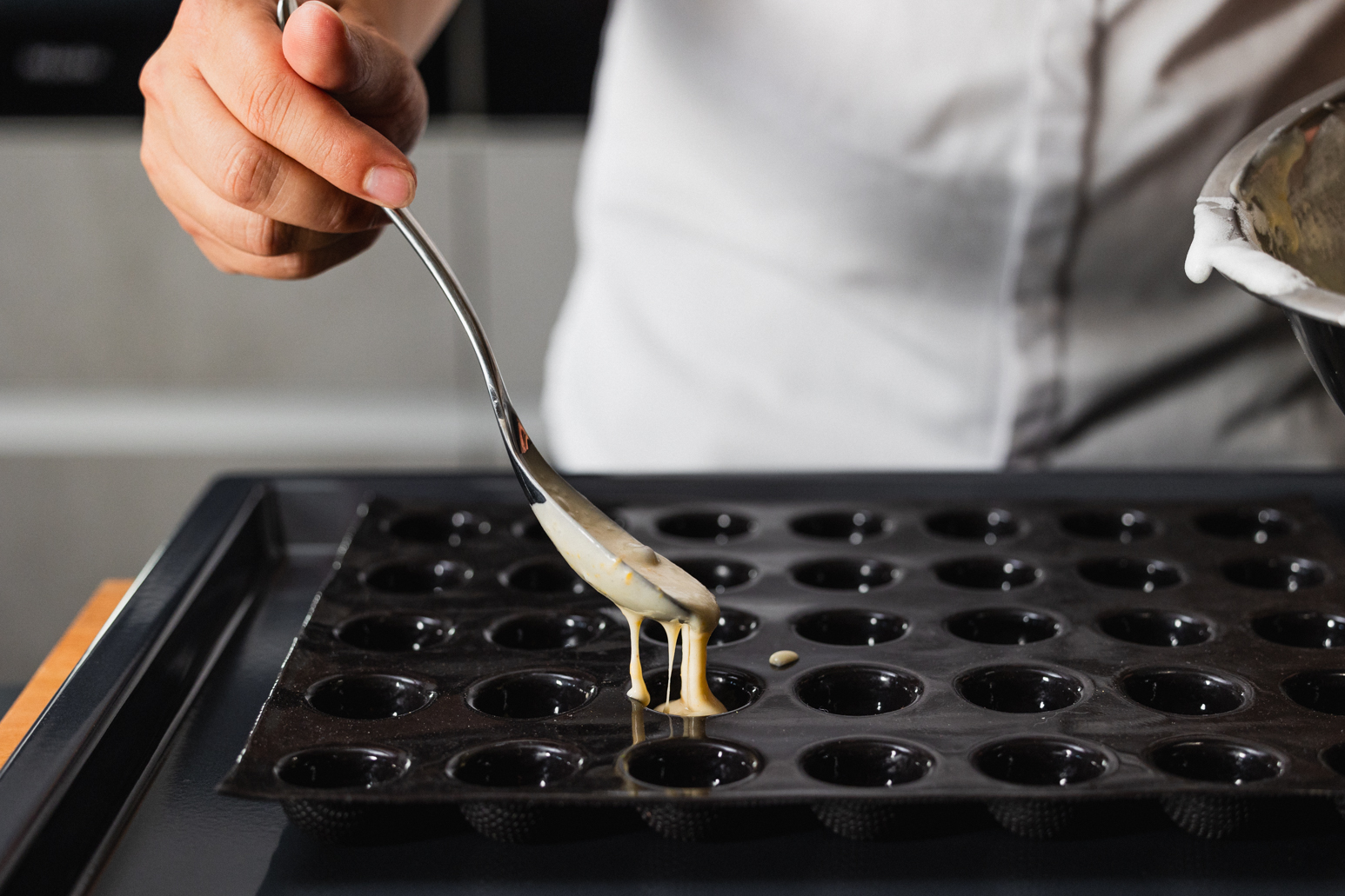 Schritt 2: Die Masse in Formen geben und backen