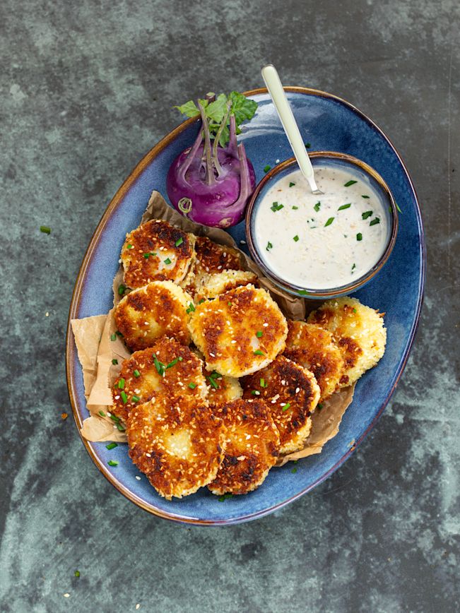 Kohlrabi-Sesam-Schnitzel Rezept 1 Kohlrabi-Sesam-Schnitzel Rezept 1