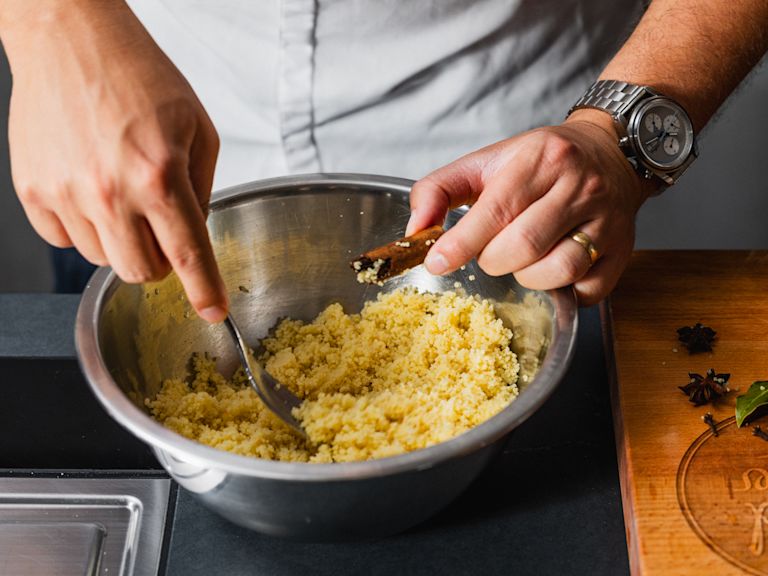 Schritt 3: Bulgur fertig stellen Schritt 3: Bulgur fertig stellen