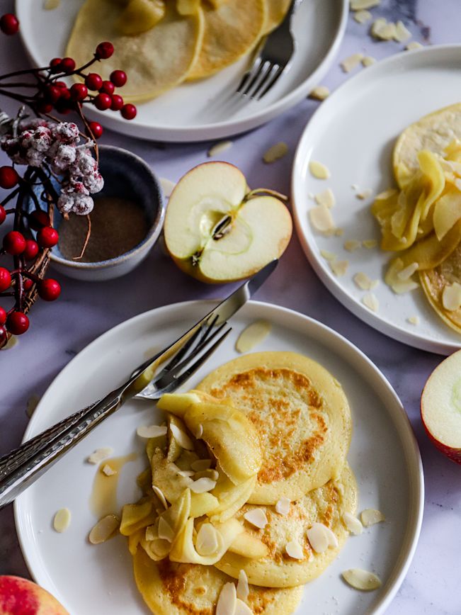 Apfel Pancakes Rezept Apfel Pancakes Rezept