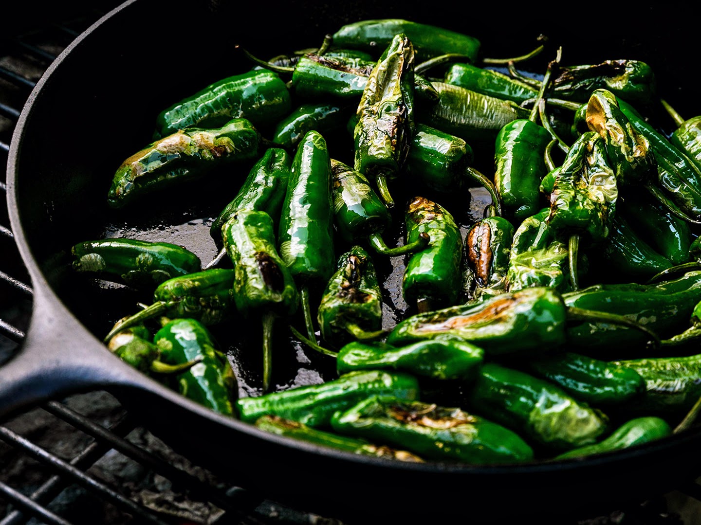 Schritt 2: Pimientos grillieren