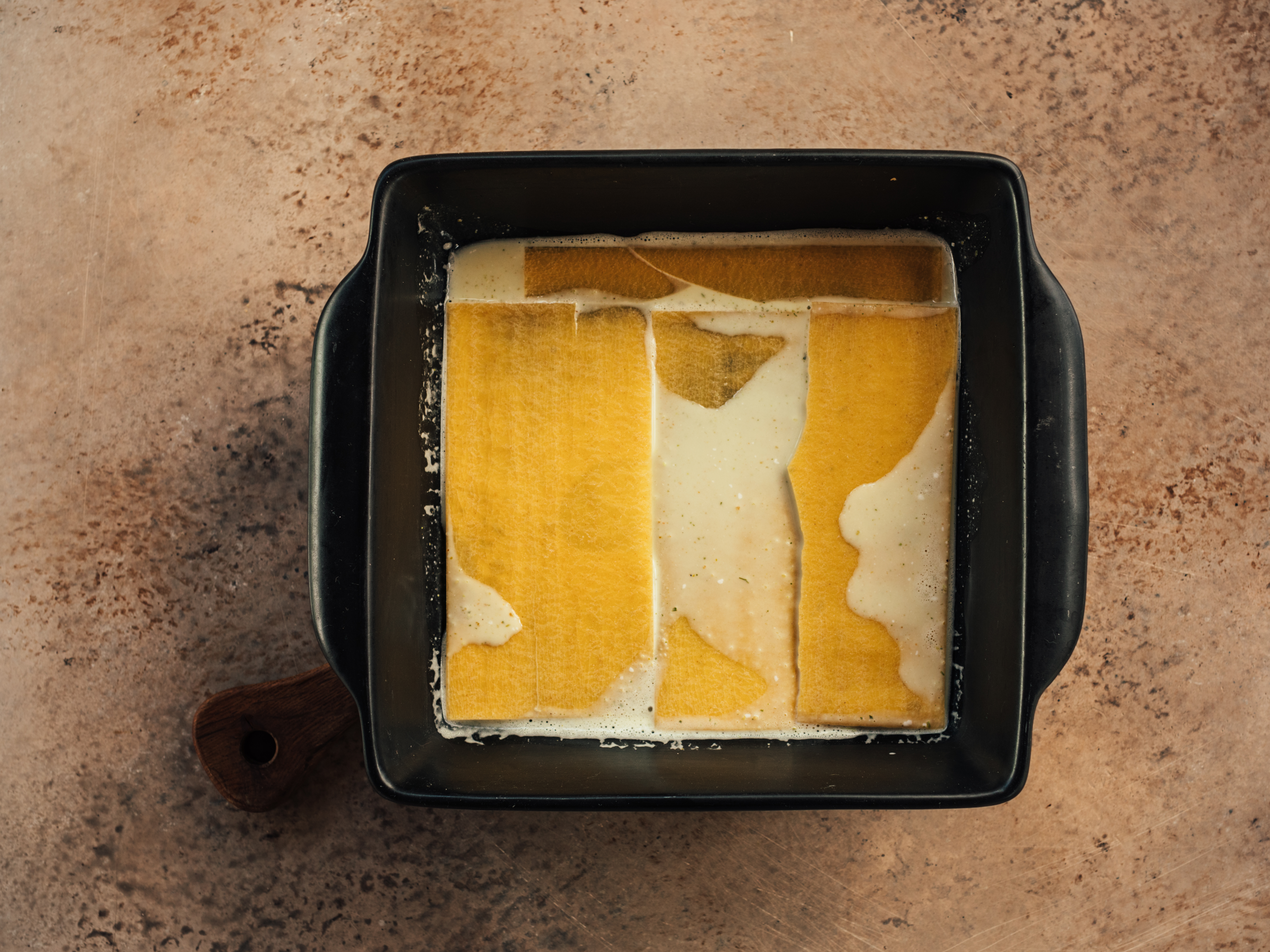 Schritt 4: Lasagne schichten und backen