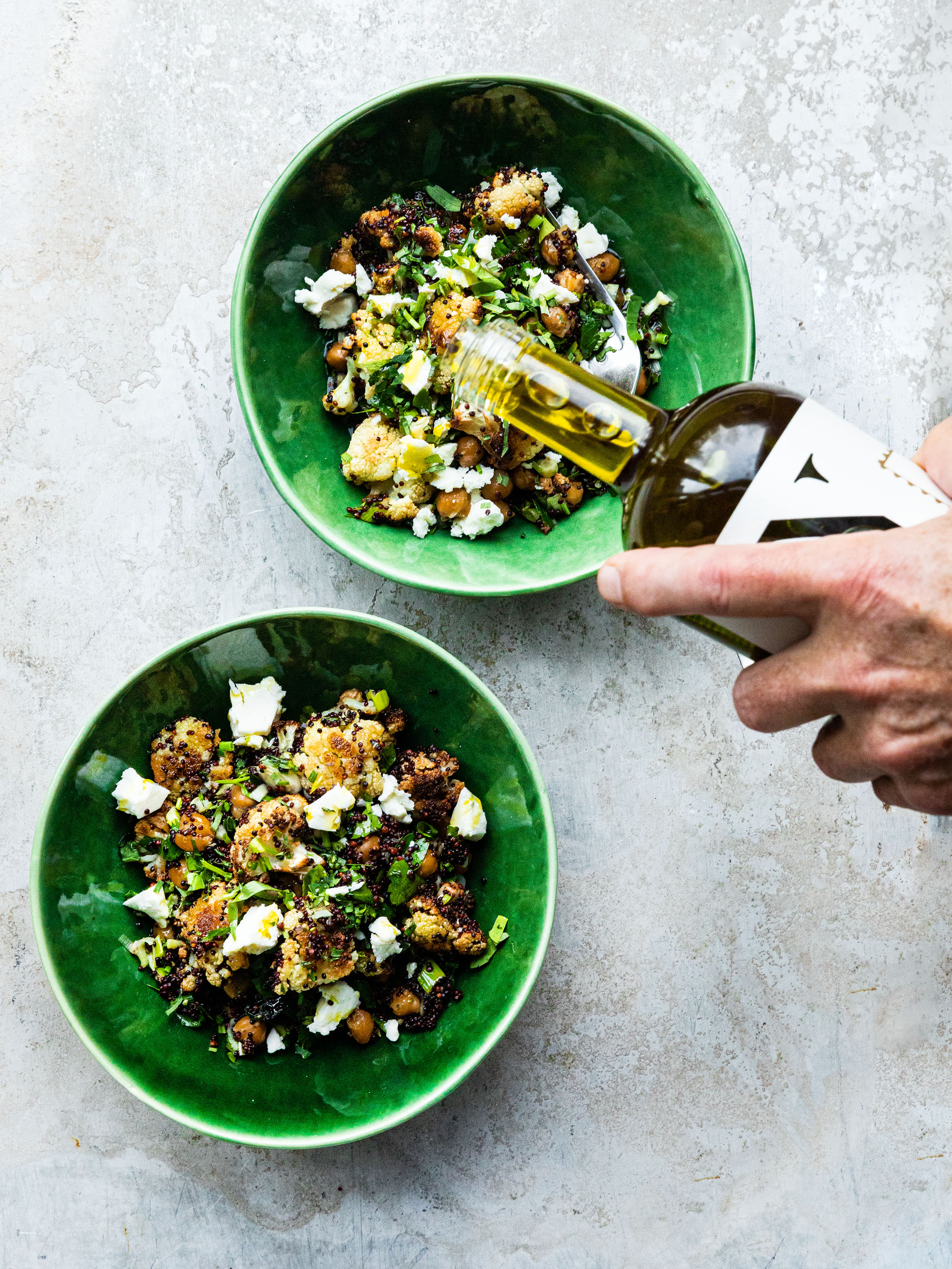 Quinoa-Kichererbsen-Salat mit geröstetem Blumenkohl Rezept 2