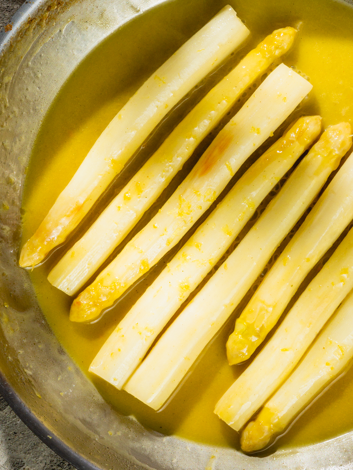 Glasierte weisse Spargeln Rezept 2