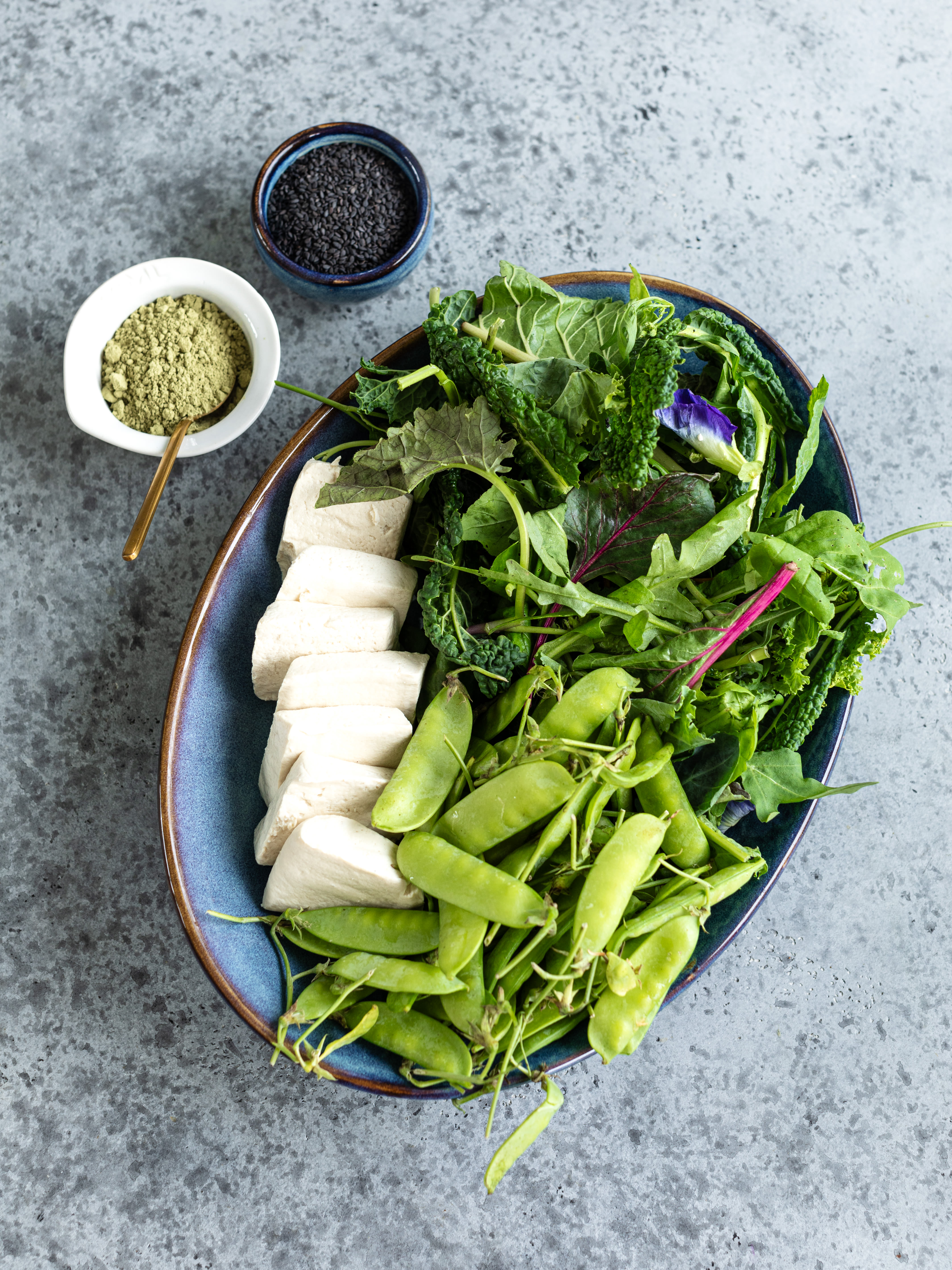  Matcha-Sesam-Salat mit Zuckerschoten und Tofu Rezept2