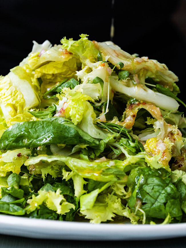 Grüner Salat mit Vinaigrette Rezept  Grüner Salat mit Vinaigrette Rezept