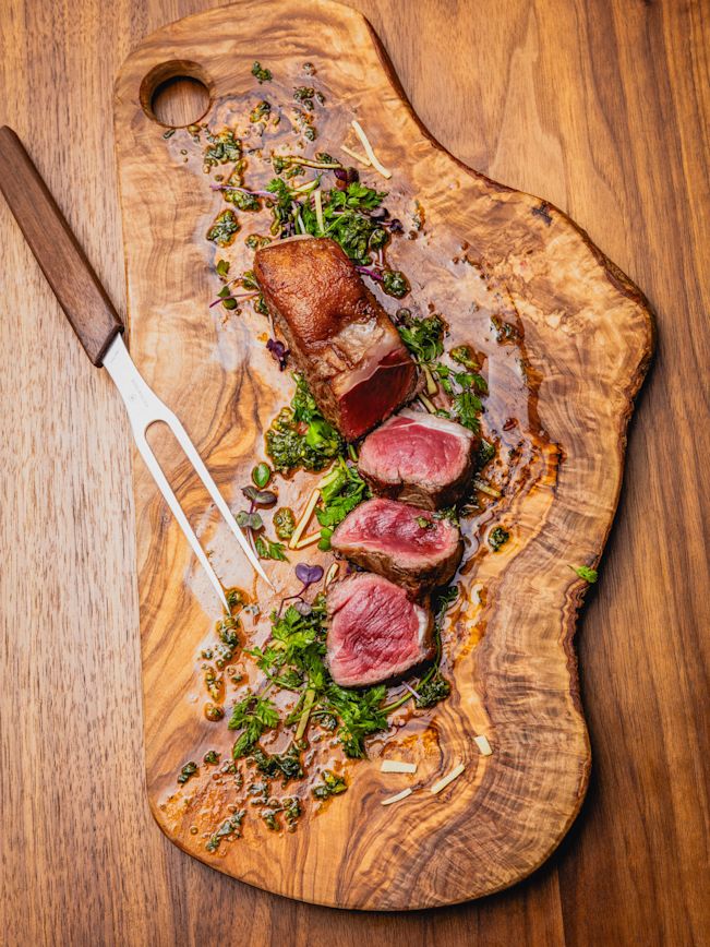 Tagliata di Manzo mit Chimmichurri und Ingwernote Rezept Tagliata di Manzo mit Chimmichurri und Ingwernote Rezept