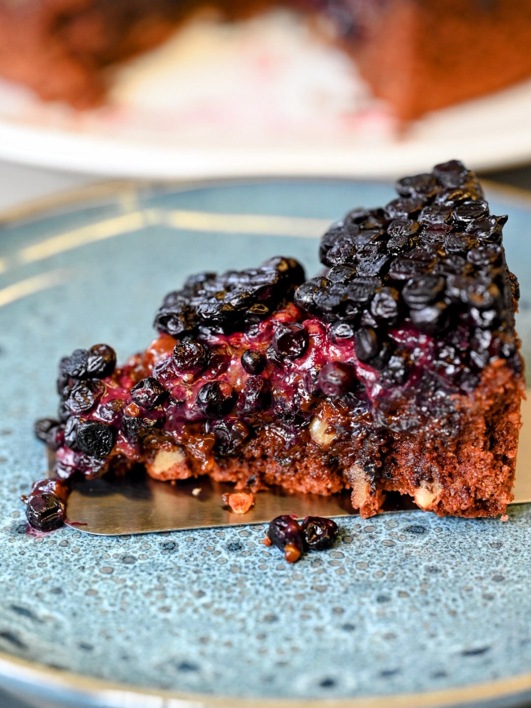 Heidelbeer-Baumnuss-Schokokuchen Rezept