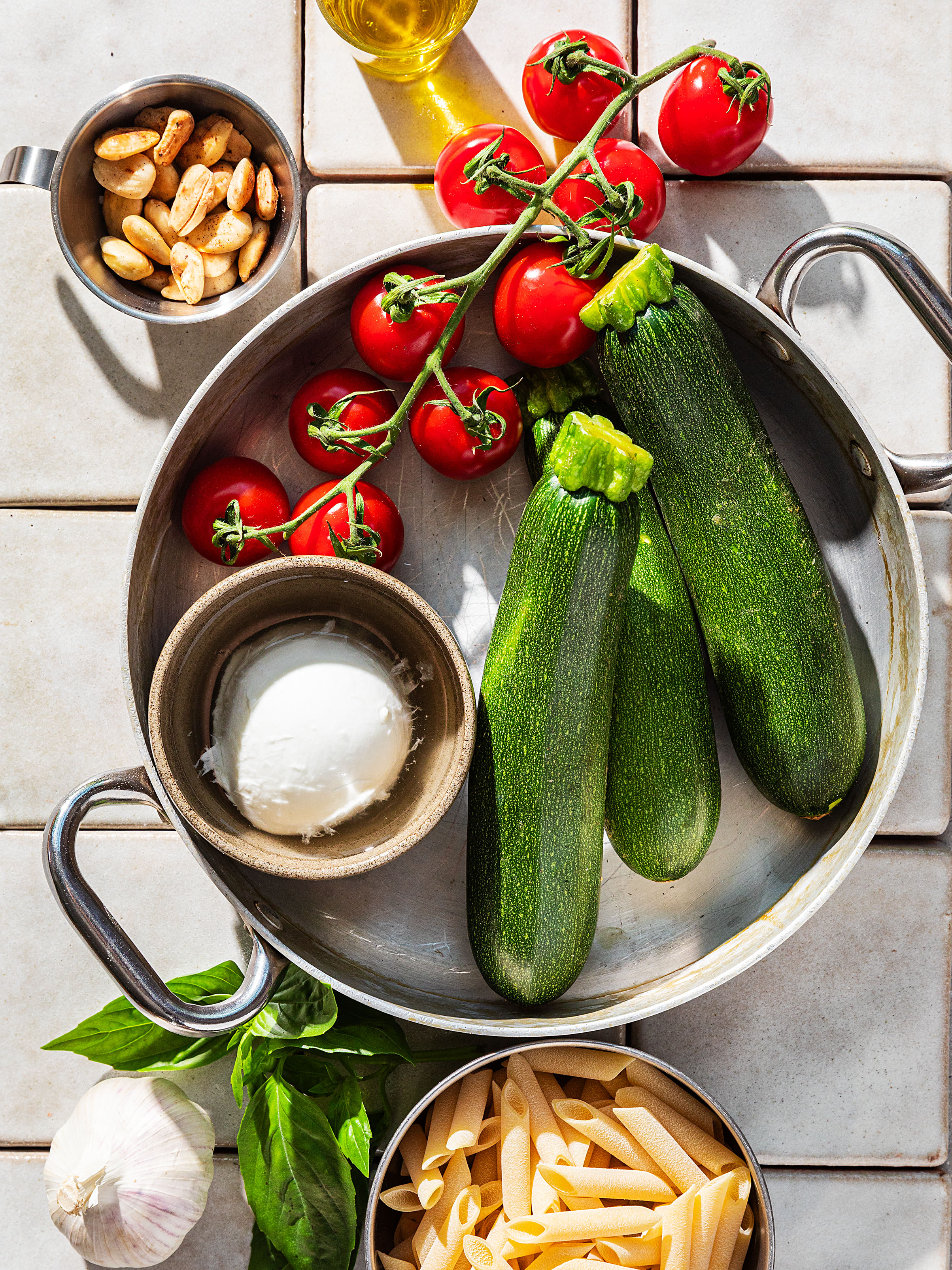 One-Pot-Zucchini-Pomodoro-Basilico-Burrata-Pasta Rezept 2