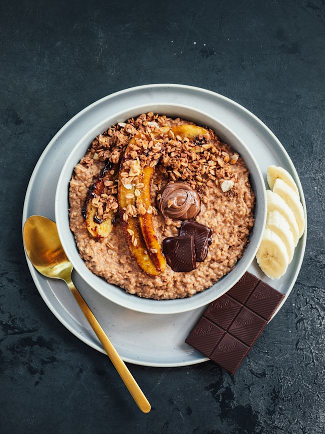 Schoko-Banane Porridge Rezept Schoko-Banane Porridge Rezept
