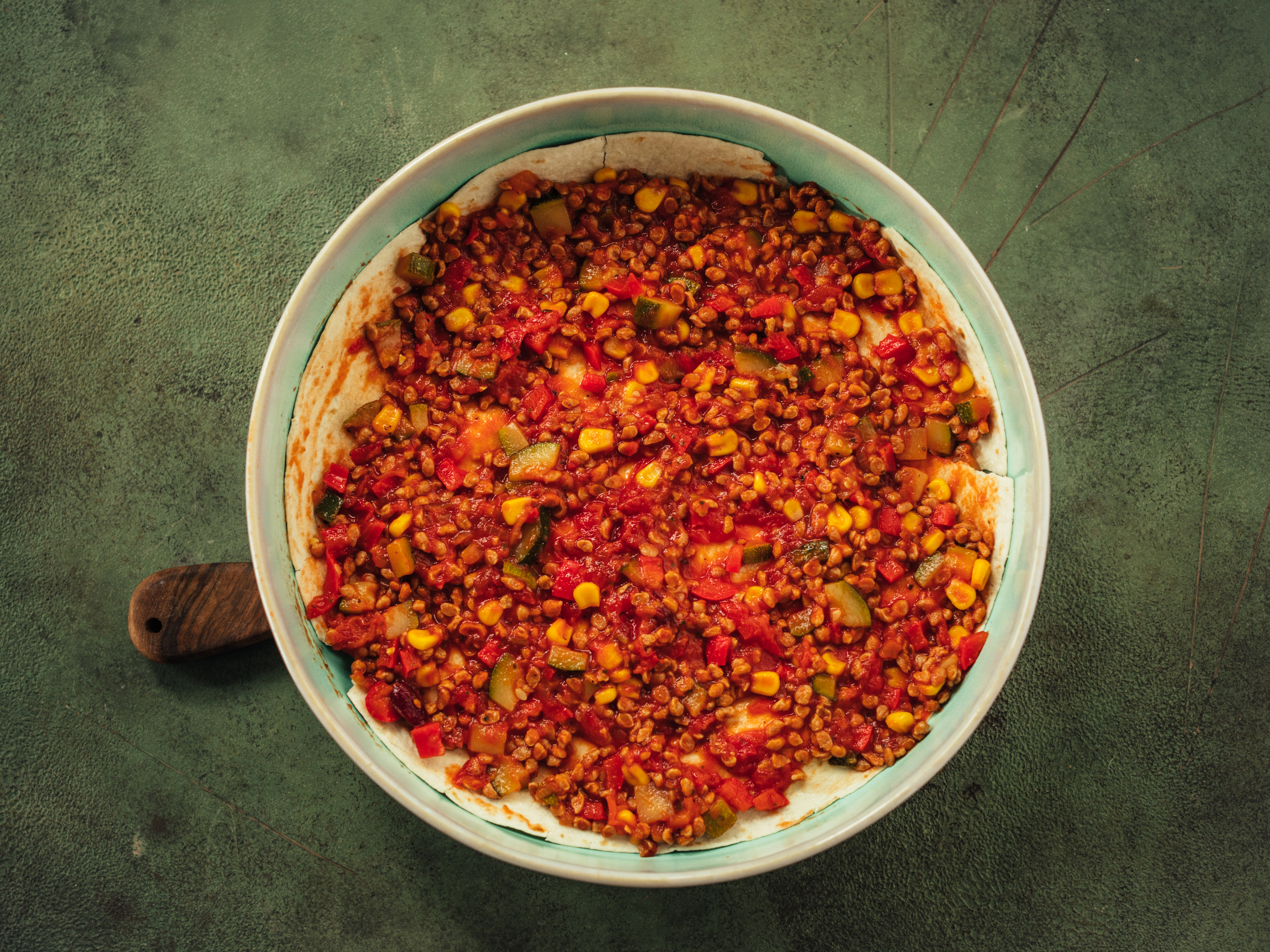 Schritt 3: Lasagne schichten und backen