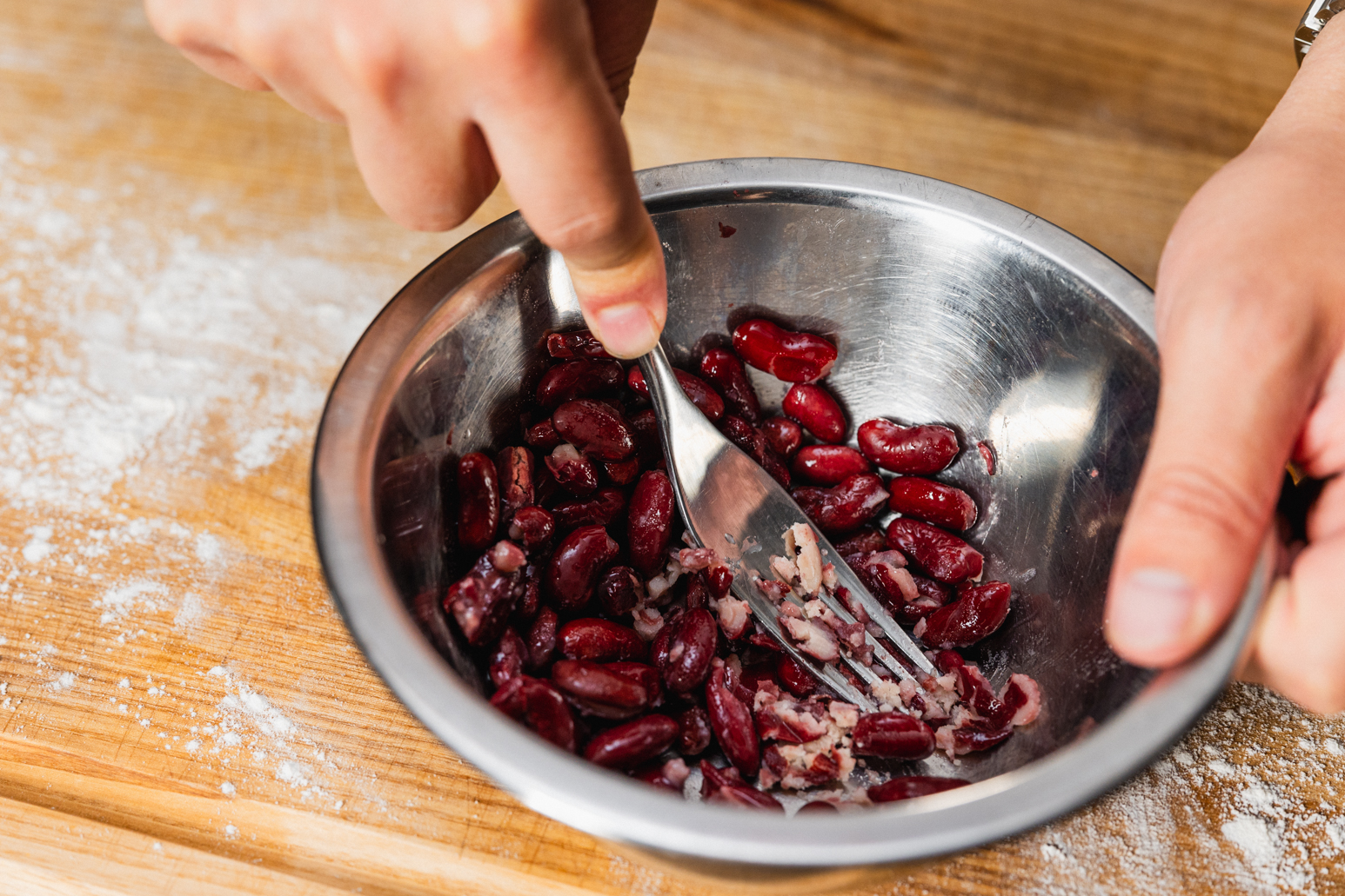 Schritt 1: Bohnenmasse vorbereiten