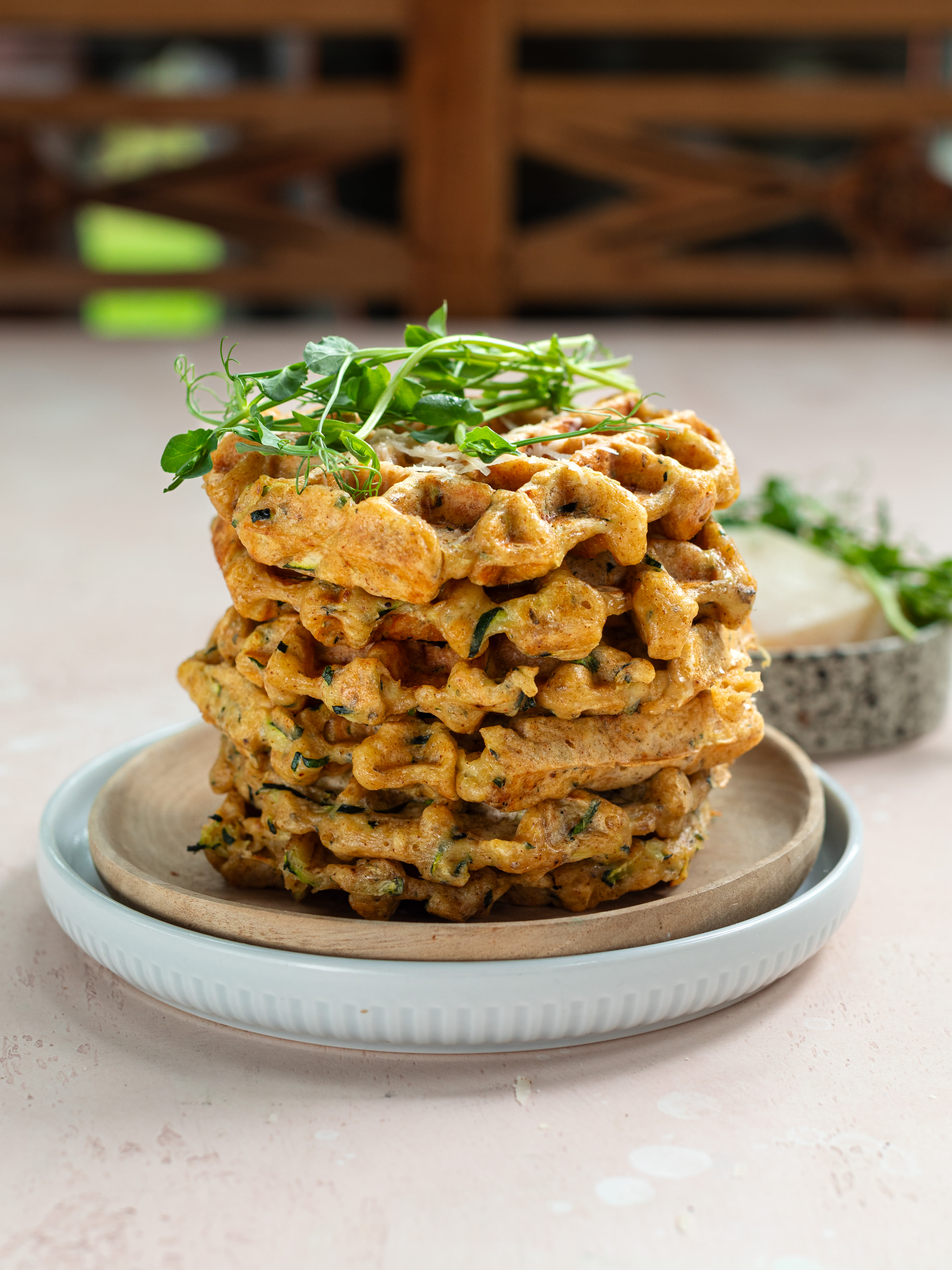 Zucchini-Parmesan-Waffeln 4