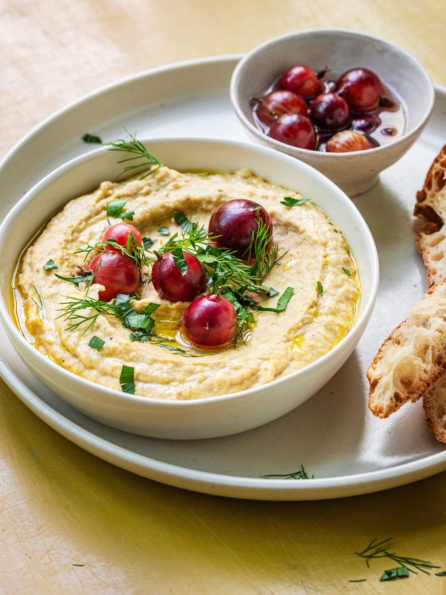 Artischocken-Bohnen-Dip mit Kombucha-Stachelbeeren-Pickles Rezept 2