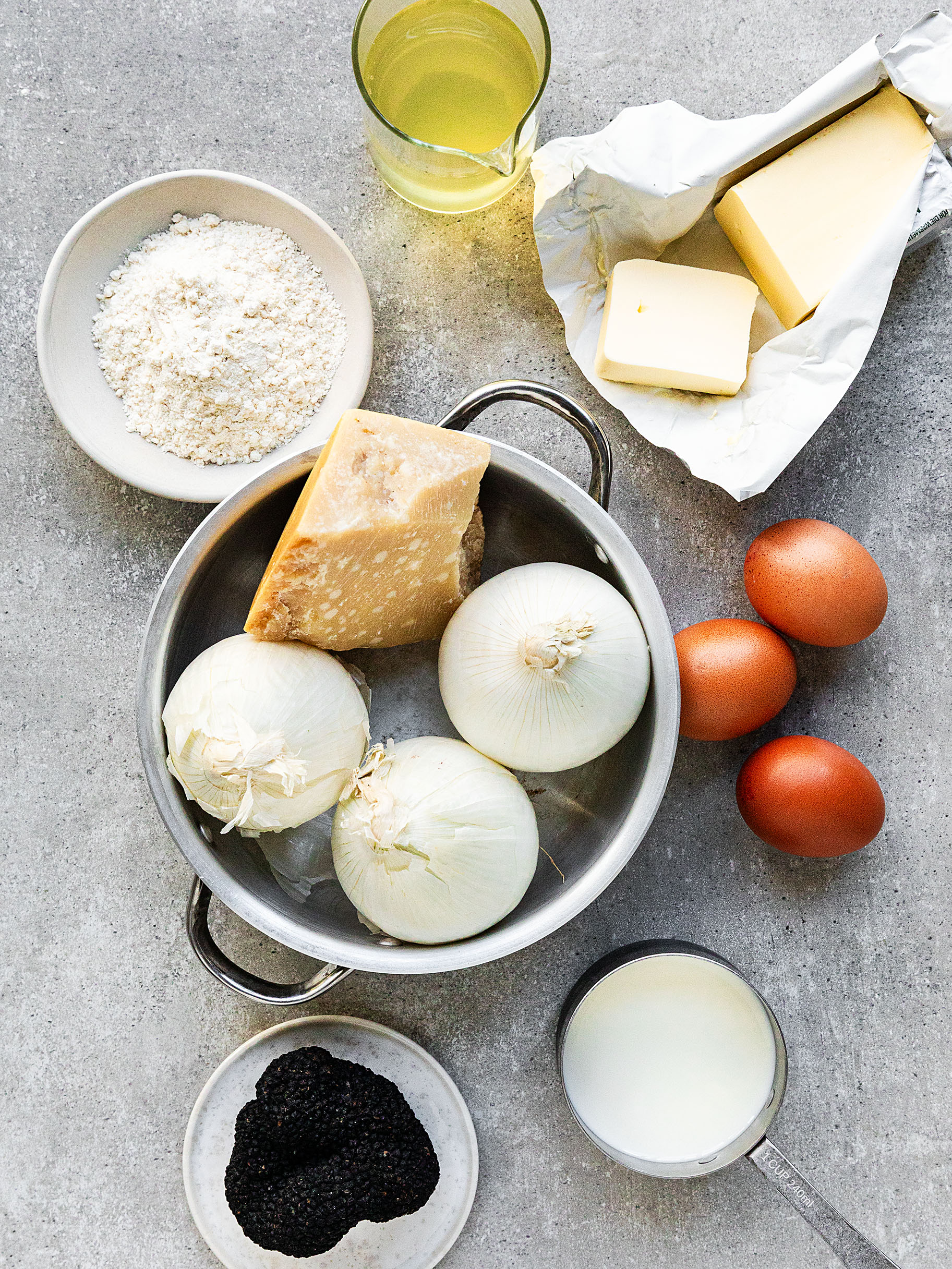 Gefüllte Zwiebel mit Parmesan und schwarzem Trueffel Rezept 3