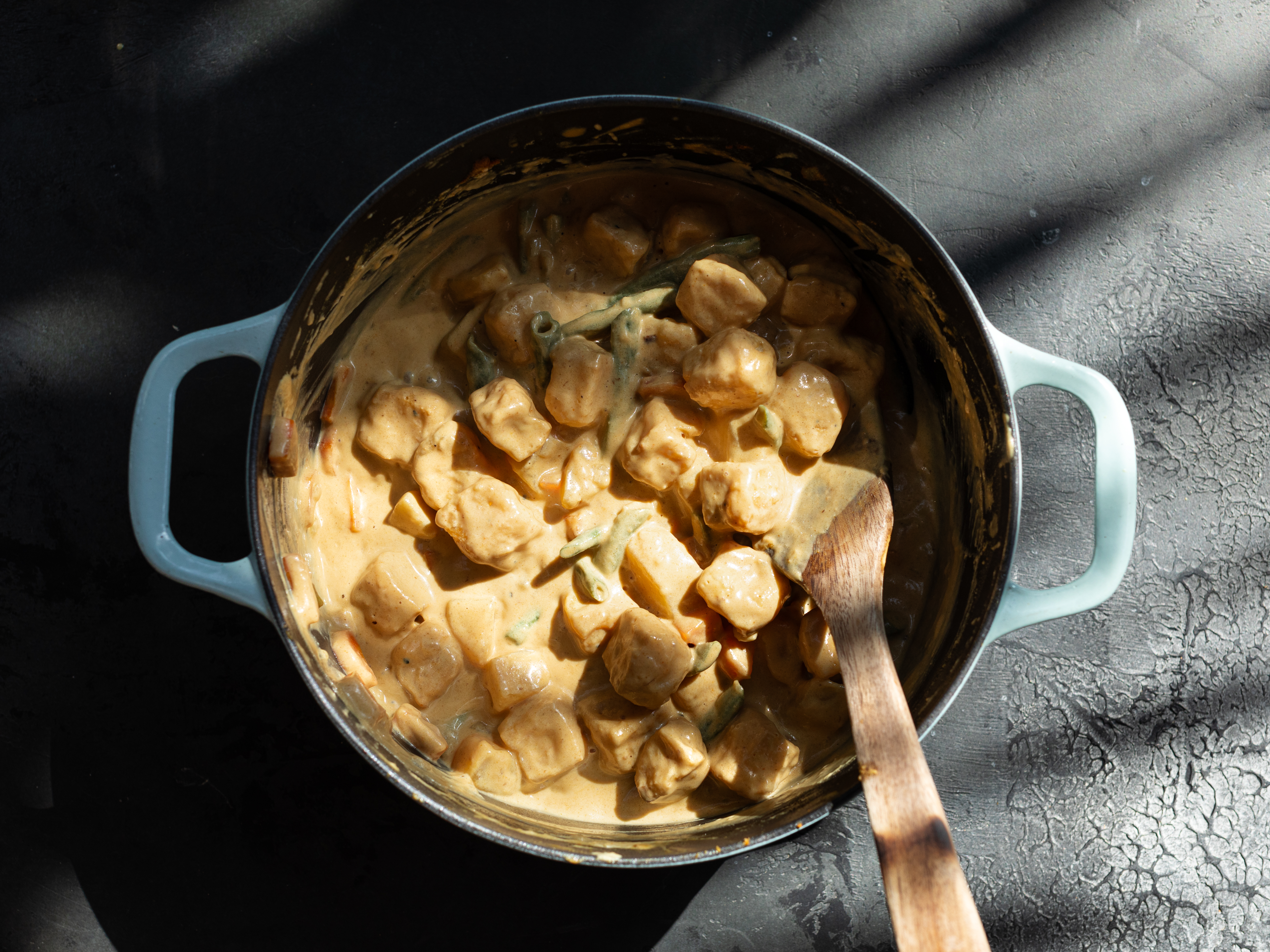 Schritt 6: Tofu für Thai Massaman-Curry hinzufügen 