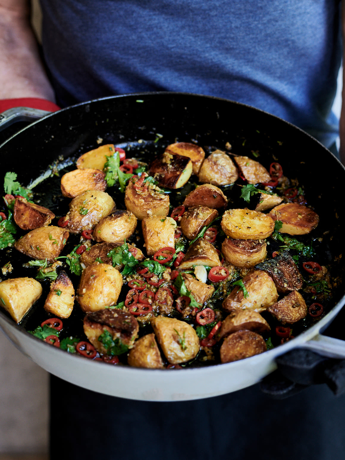 Teaser Bratkartoffelsalat mit Limette und Koriander Rezept