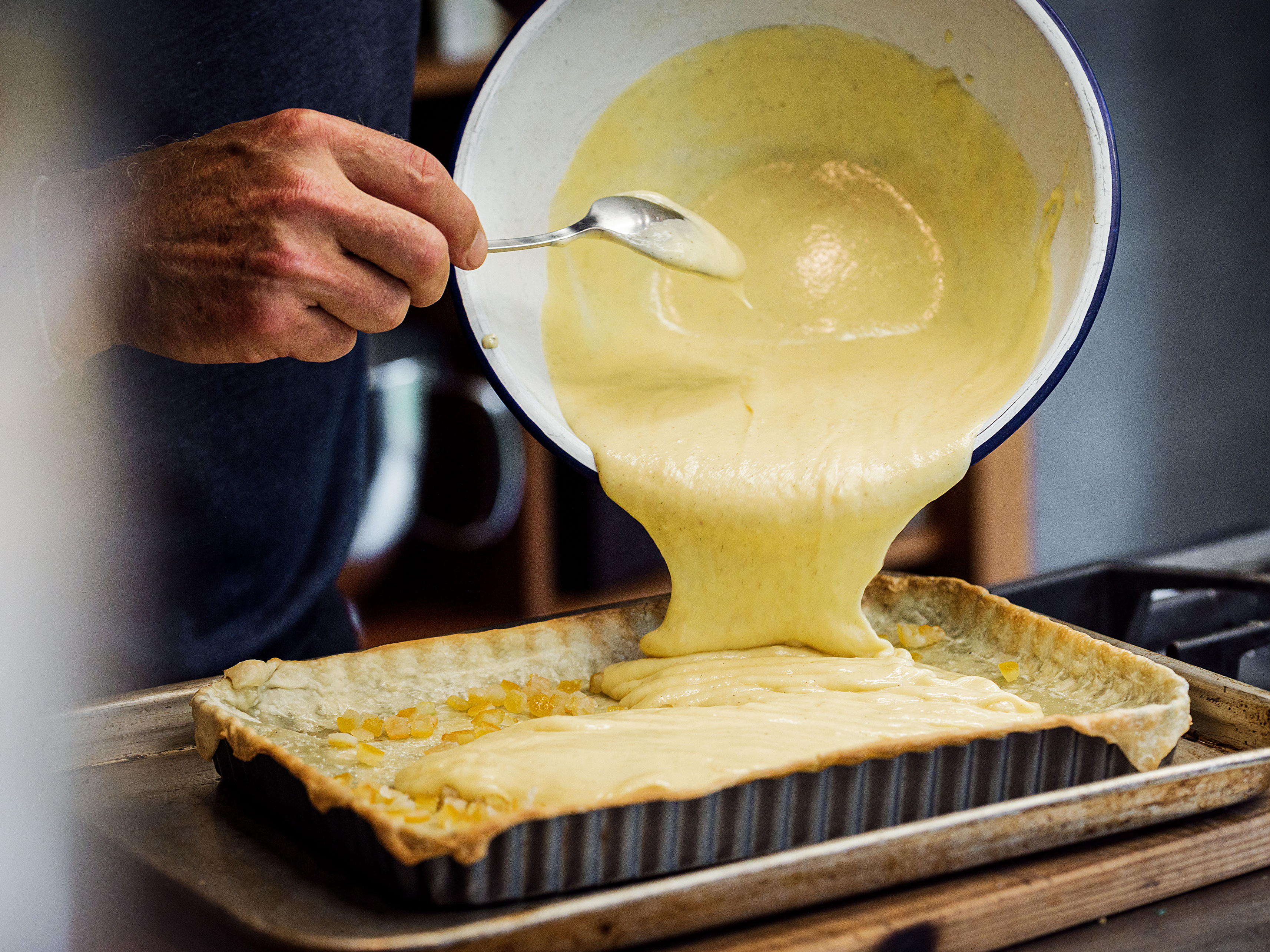 Schritt 4: Vanille Zitronentarte füllen und backen