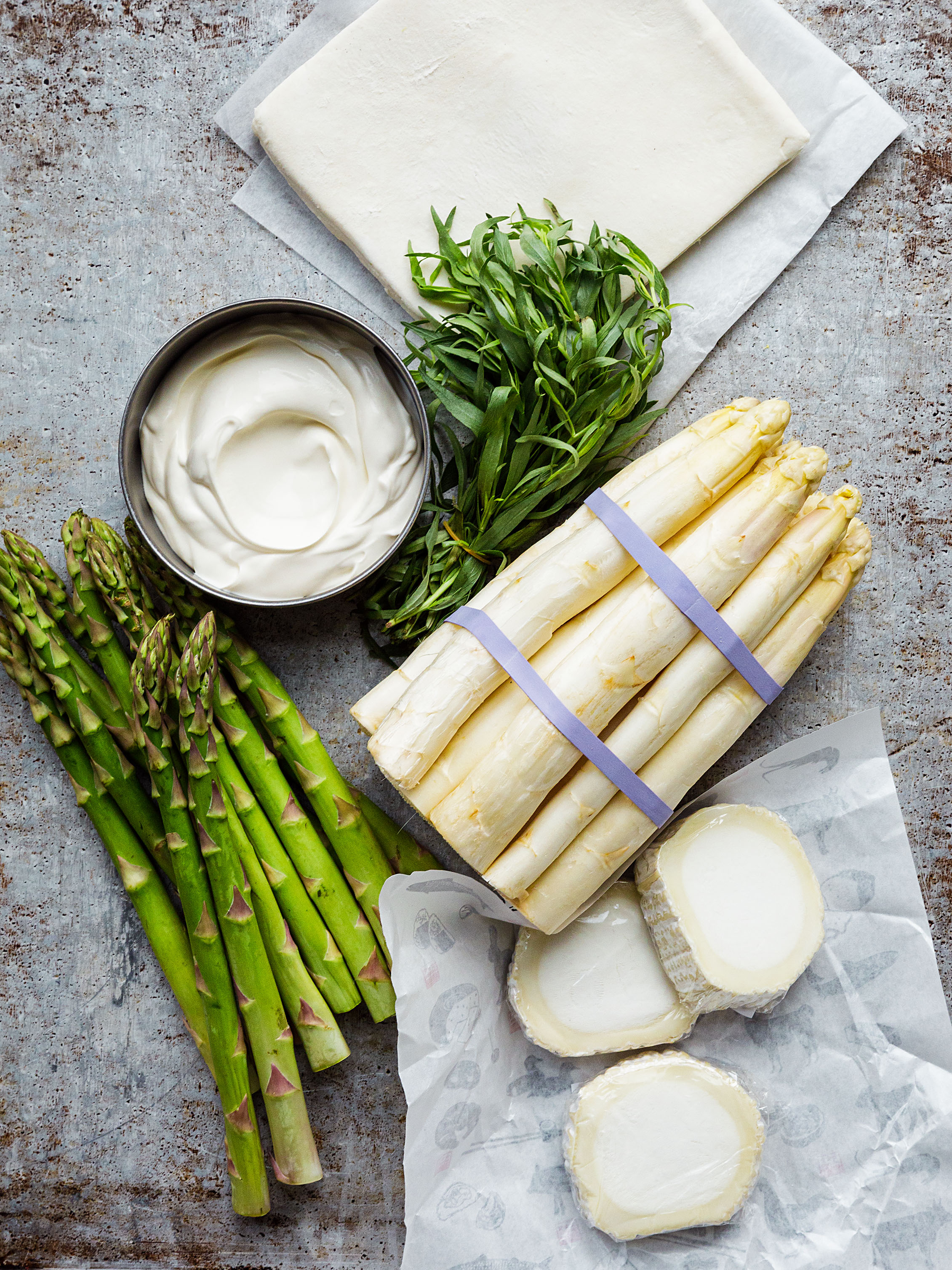 Spargel-Tarte mit Chèvre und Estragon Rezept 2