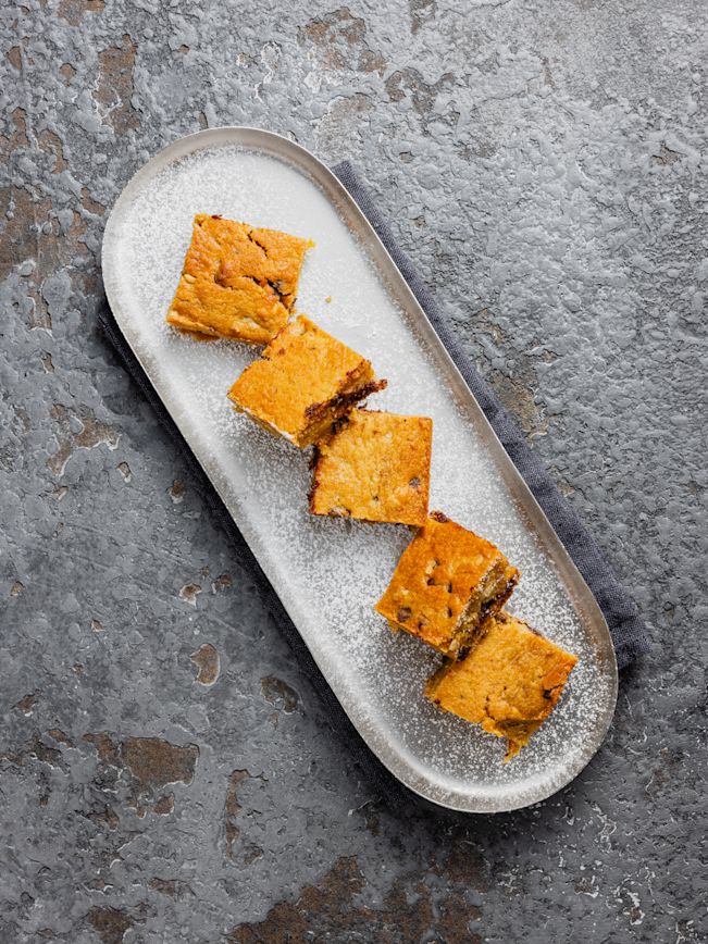 Kürbis-Brownies mit Schokolade und Baumnüssen Rezept Kürbis-Brownies mit Schokolade und Baumnüssen Rezept