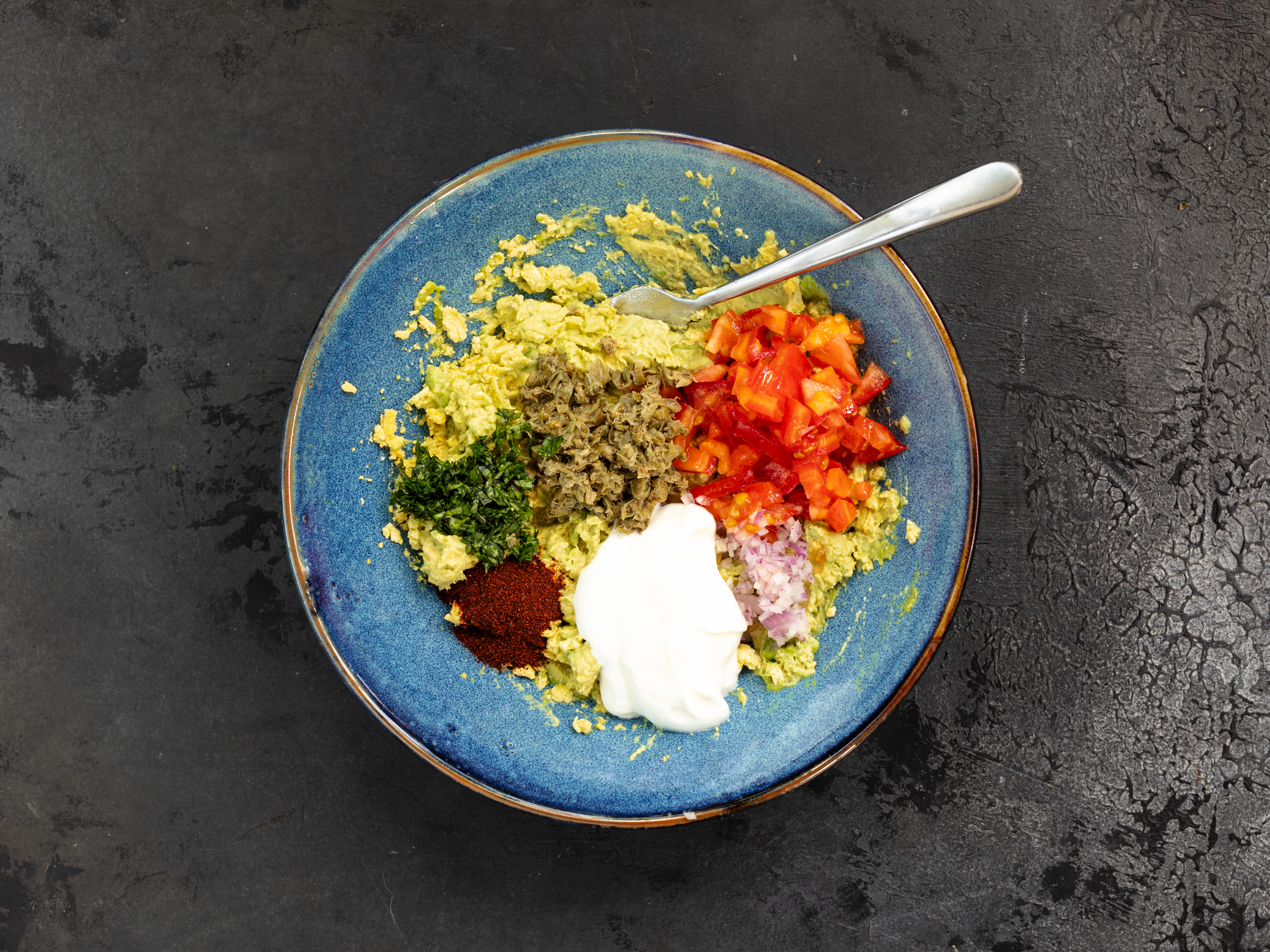 Schritt 4: Guacamole für Gefüllte Eier mit Guacamole zubereiten