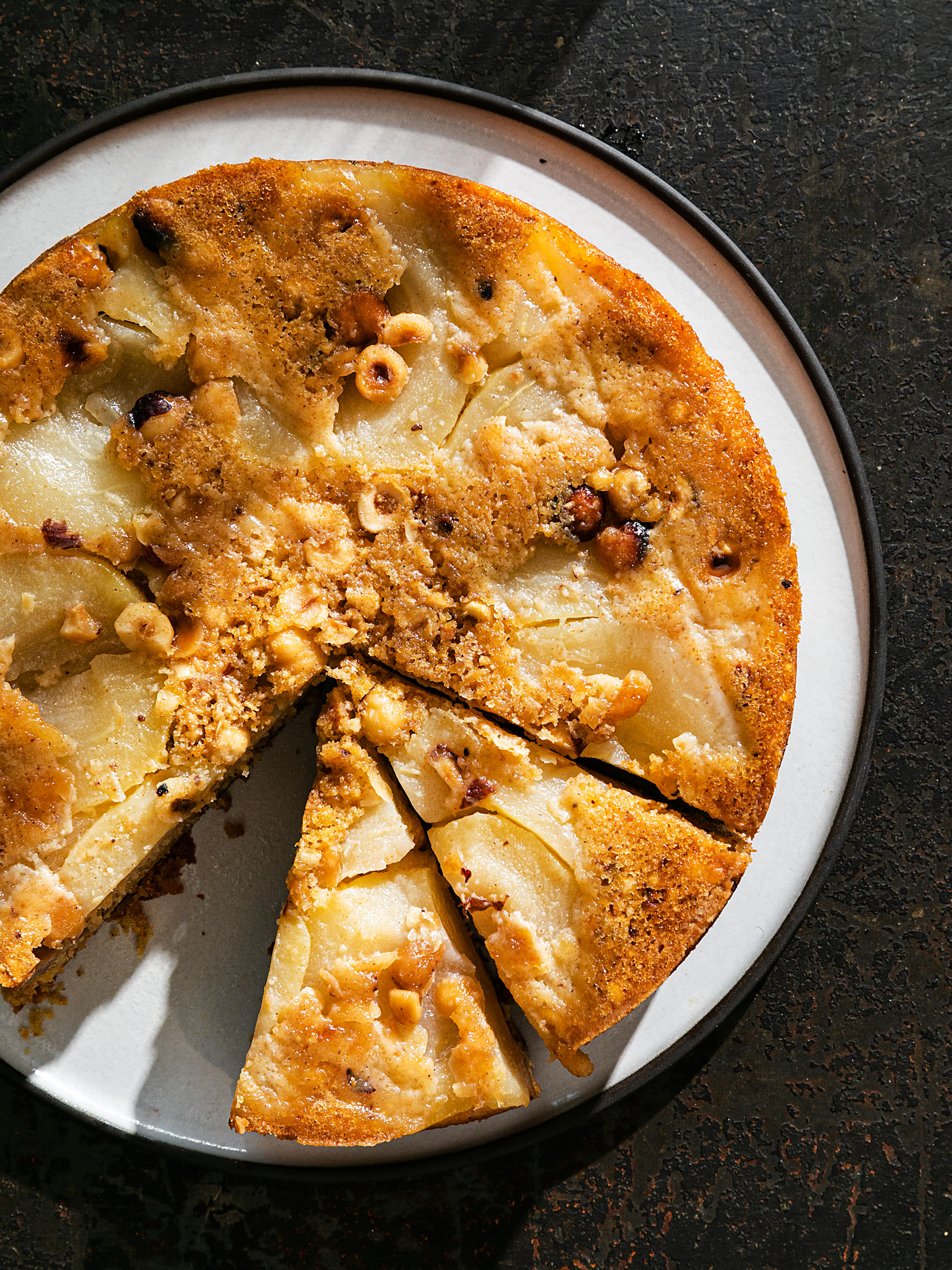 Birnen-Ingwer Haselnuss Kuchen Rezept