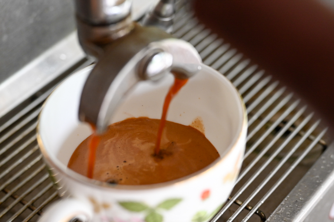 Schritt 2: Den doppelten Espresso vorbereiten